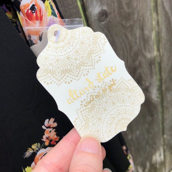 Altar'd State O'Keefe Dress A-Line Floral Cow Skull Southwest NWT Women's Size S - Picture 3 of 7